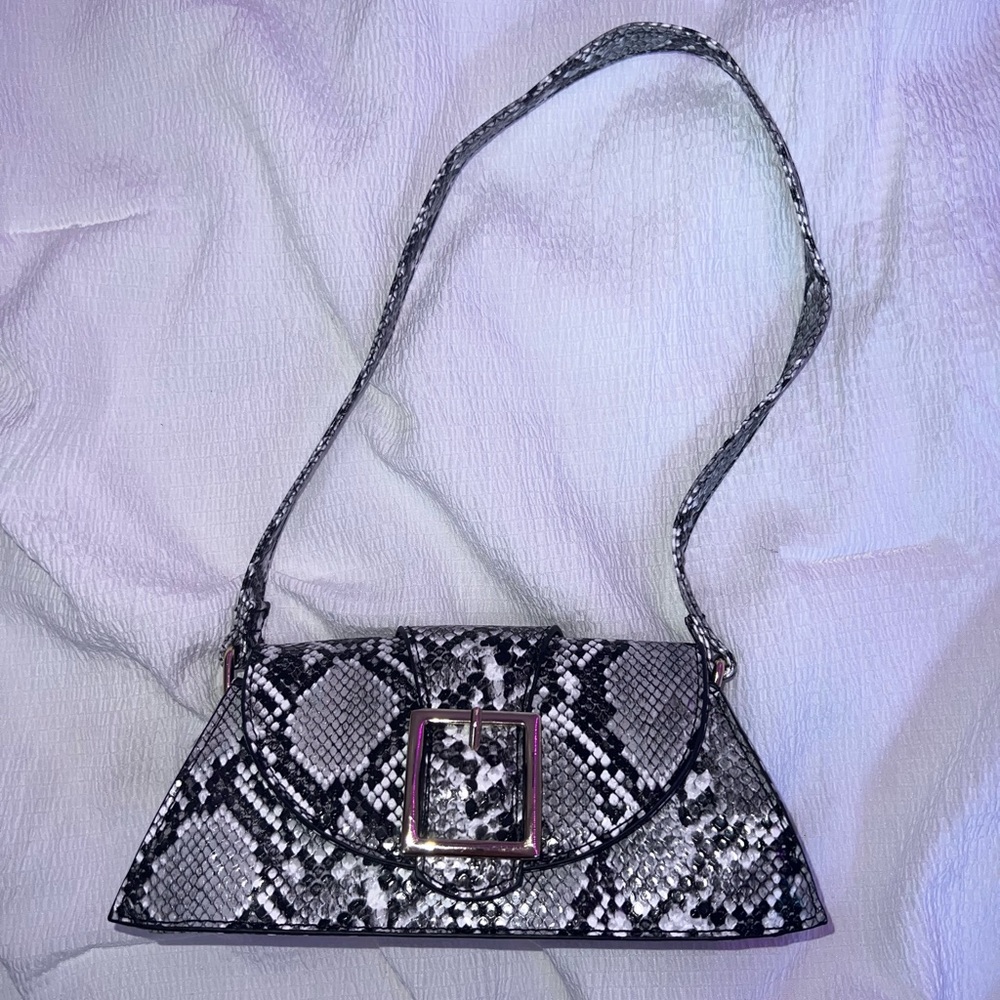 Mini Snake Skin Shoulder Purse